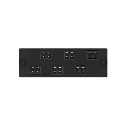 Placa Acopladora De Fibra Optica Fap Con 6 Conectores Lc Duplex (12 Fibras) Para Fibra Multimodo Om3/om4 Color Aqua