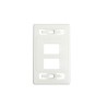Placa De Pared Modular Max De 4 Salidas Color Blanco Versión Bulk (sin Empaque Individual)