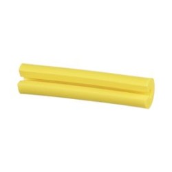 Manguito Porta Etiquetas De Identificación Para Fibra Simplex De 2 Mm 1 In De Largo Color Amarillo Paquete De 100pz