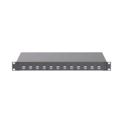 Panel De Distribuidor De Fibra Óptica Con 12 Conectores Lc Duplex (24 Fibras) Para Fibra Multimodo Om3/om4 1 Ur