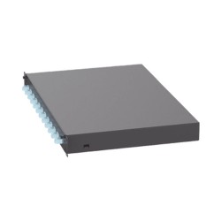 Panel De Distribuidor De Fibra Óptica Con 12 Conectores Lc Duplex (24 Fibras) Para Fibra Multimodo Om3/om4 1 Ur