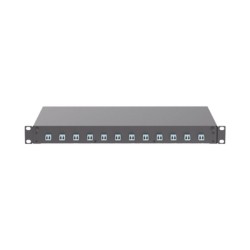 Panel De Distribuidor De Fibra Óptica Con 12 Conectores Lc Duplex (24 Fibras) Para Fibra Multimodo Om3/om4 1 Ur