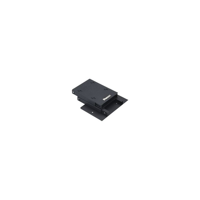 Soporte Para 2 Casetes Hd Flex De  6 Puertos Duplex Para Uso Con Gabinetes De Zona Color Negro