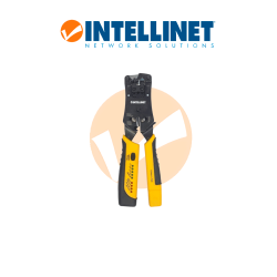 Intellinet 780124 Pinza Crimpeadora Universal De Plugs Modulares Y Probador De Cables 2en1 Crimpeadora Y Probador De Cables  Cor