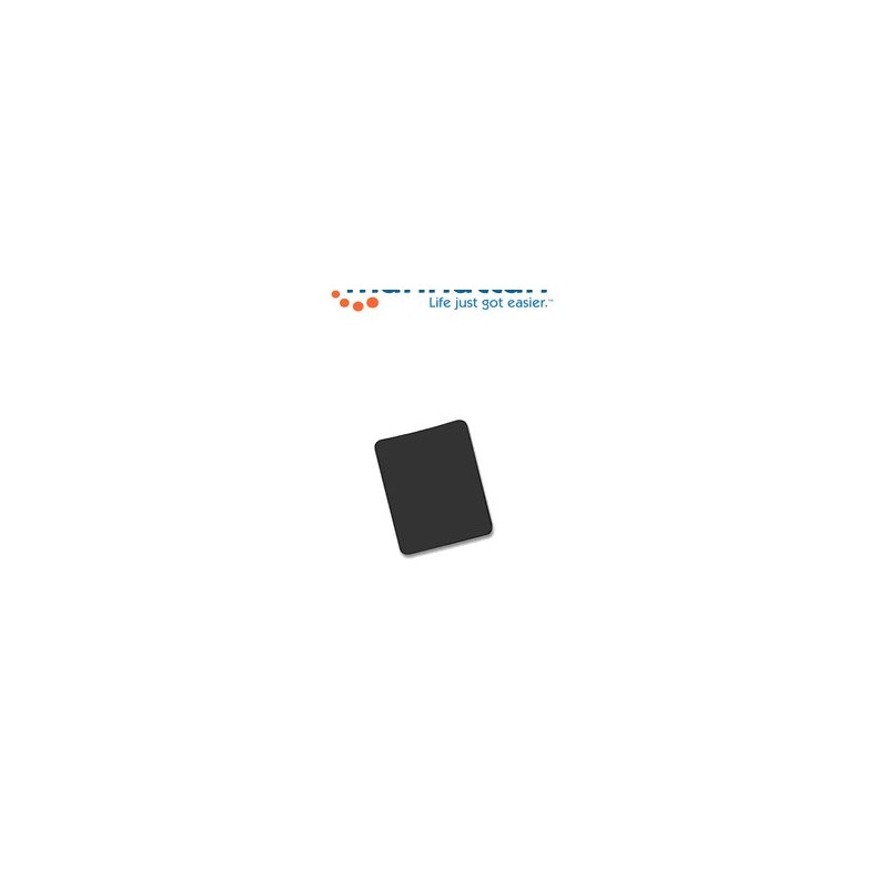 Manhattan 423526  Mouse Pad / 6mm / Color Negro / Construido En Espuma / Sin Empaque