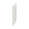 Placa De Pared Vertical Salida Para 3 Puertos Keystone Color Blanco Mate