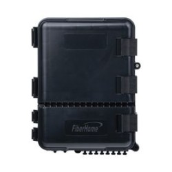 Caja De Distribución De Fibra Óptica Para 24 Empalmes Con 8 Acopladores Sc/apc Simplex Exterior Ip55 Color Negro