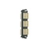 Placa Acopladora De Fibra Óptica Quickpack Con 6 Conectores Lc Quad (24 Fibras) Para Fibra Multimodo Beige