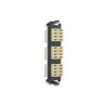 Placa Acopladora De Fibra Óptica Quickpack Con 6 Conectores Lc Quad (24 Fibras) Para Fibra Multimodo Beige