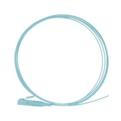 Pigtail De Fibra Óptica Simplex Lc Pvc Om3 50/125 Aqua 1 Metro