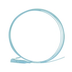 Pigtail De Fibra Óptica Simplex Lc Pvc Om3 50/125 Aqua 1 Metro