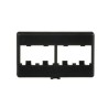 Placa De Mobiliario Modular Estándar Salidas Para 4 Puertos Minicom Color Negro