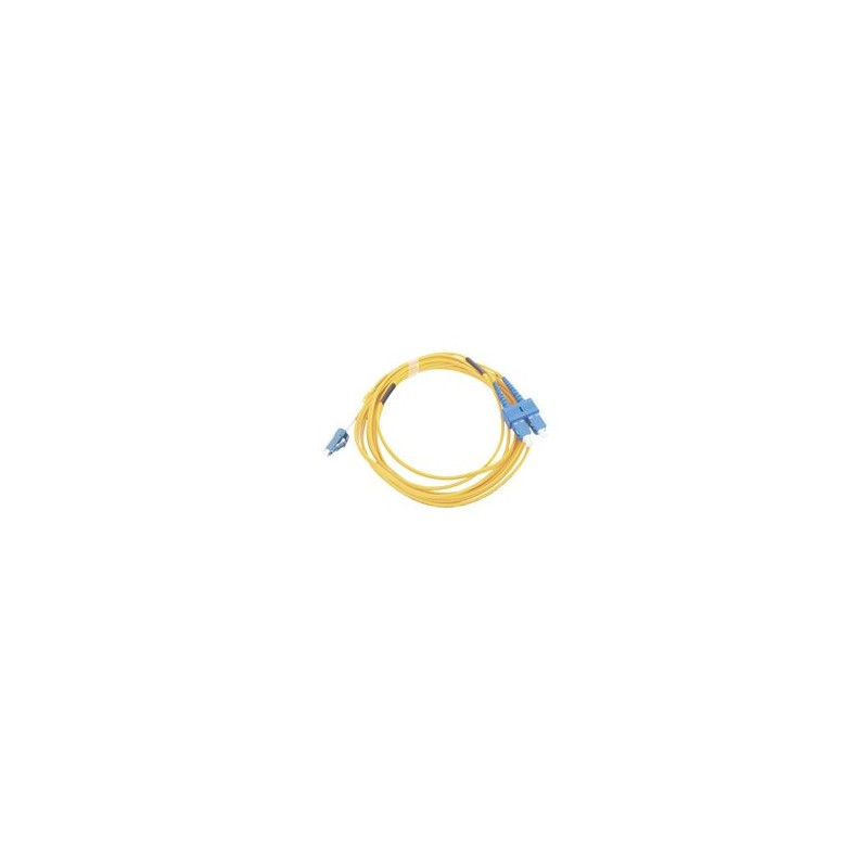 Jumper De Fibra Óptica Monomodo 9/125 Lc/upcsc/upc Pvc 2.0 Mm Dúplex Amarillo 3 Metros