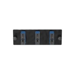 Placa Acopladora De Fibra Optica Fap Con 3 Conectores Sc Duplex (6 Fibras) Para Fibra Monomodo Os1/os2 Color Azul