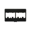 Placa De Mobiliario Modular Estándar Salidas Para 4 Puertos Minicom Color Negro