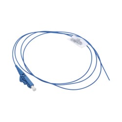 Pigtail De Fibra Óptica Lc Simplex Monomodo Os2 9/125 900um Color Azul 1 Metro