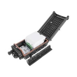 Caja De Distribución De Fibra Óptica Para 48 Empalmes Con 16 Acopladores Sc/apc Enterrado Directo Ip68