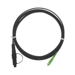Jumper De Fibra Óptica Conector Sc/apc  Conexión A Caja Fdp460 Redondo 5 Metros Forro 3 Mm G657a2 Negro