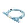 Jumper De Fibra Óptica Multimodo Om4 50/125 Lclc Ofnr (riser) 2.0 Mm Dúplex Aqua 3 Metros