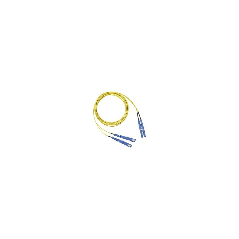 Jumper De Fibra Optica Monomodo 9/125 Os2 Lcsc Duplex Ofnr (riser) Color Amarillo 1 Metro