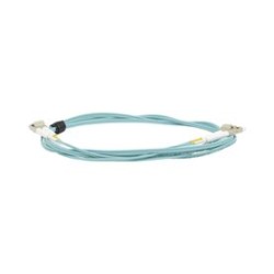 Jumper De Fibra Óptica Multimodo 50/125 Xglo Om3 Lclc Duplex Ofnr Color Aqua 2 Metros