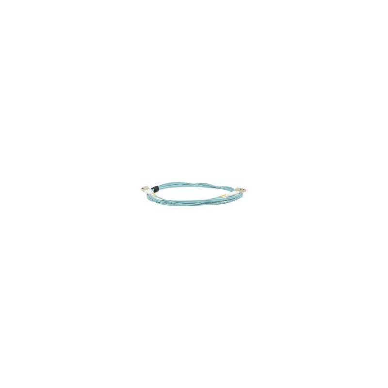 Jumper De Fibra Óptica Multimodo 50/125 Xglo Om3 Lclc Duplex Ofnr Color Aqua 2 Metros