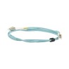 Jumper De Fibra Óptica Multimodo 50/125 Xglo Om3 Lclc Duplex Ofnr Color Aqua 2 Metros