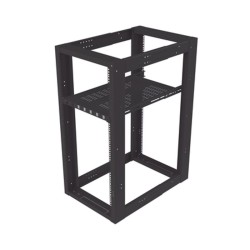 Charola Ventilada Para Soportar Equipos En Rack Profundidad Ajustable De 495 A 965 Mm 1u Color Negro