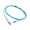 Jumper De Fibra Óptica Multimodo 50/125 Om3 Xglo Lclc Duplex Ofnr Color Aqua 1 Metro