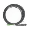 Jumper De Fibra Óptica Conector Sc/apc  Conexión A Caja Fdp460 Redondo 10 Metros Forro 3 Mm G657a2 Negro