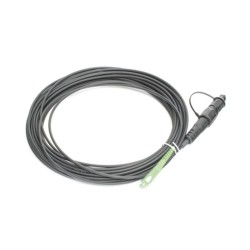Jumper De Fibra Óptica Conector Sc/apc  Conexión A Caja Fdp460 Redondo 10 Metros Forro 3 Mm G657a2 Negro