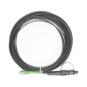Jumper De Fibra Óptica Conector Sc/apc  Conexión A Caja Fdp460 Redondo 10 Metros Forro 3 Mm G657a2 Negro