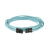 Jumper De Fibra Optica Multimodo 50/125 Om3 Lclc Duplex Ofnr (riser) Color Aqua 9 Metros