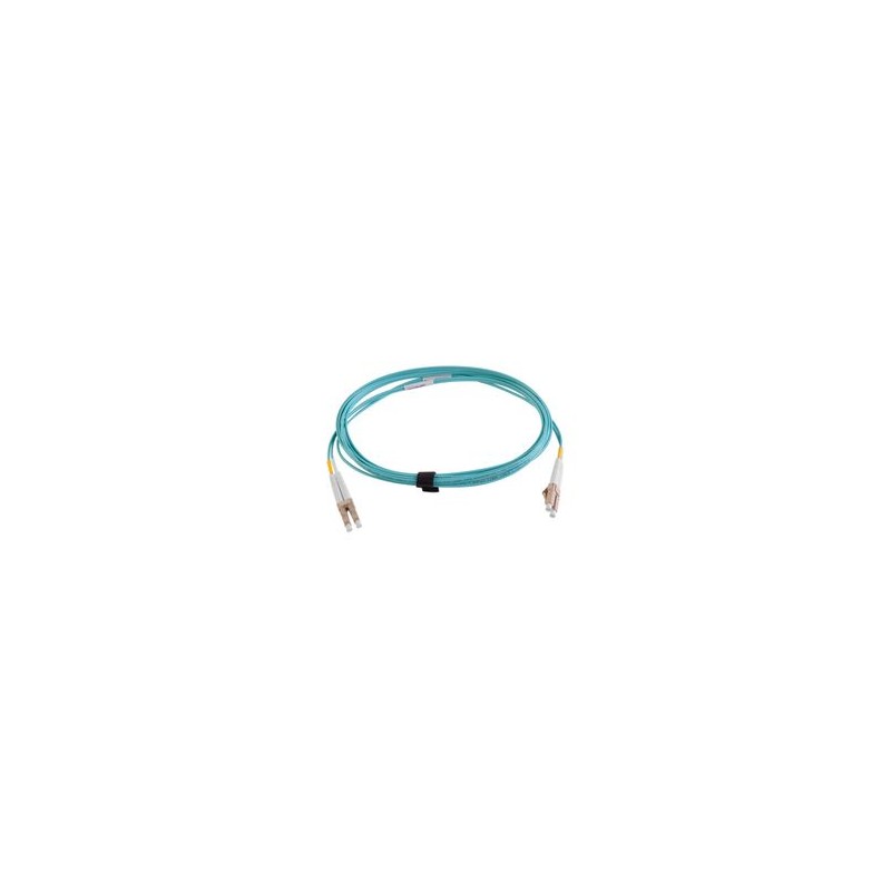 Jumper De Fibra Óptica Multimodo 50/125 Xglo Om3 Lclc Duplex Ofnr Color Aqua 3 Metros