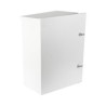 Gabinete Para Instalación De 2 Baterias Pl110d12 Fabricado En Lámina Galvanizada Accesorios Para Piso O Poste (no Incluidos)