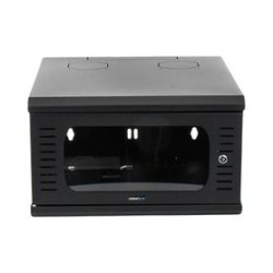 Gabinete Para Montaje En Pared Fijo Con 4 Unidades De Rack De 19in Puerta De Cristal Templado Fabricado En Acero