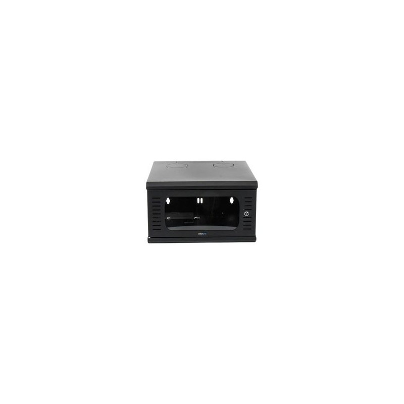 Gabinete Para Montaje En Pared Fijo Con 4 Unidades De Rack De 19in Puerta De Cristal Templado Fabricado En Acero
