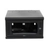 Gabinete Para Montaje En Pared Fijo Con 4 Unidades De Rack De 19in Puerta De Cristal Templado Fabricado En Acero