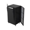 Gabinete Profesional Para Telecomunicaciones De Piso 24 Ur 600 Mm De Profundidad Puerta Ventilada Y Chapa De Seguridad Con Llave