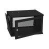 Gabinete De Pared Fijo Puerta Perforada Rack 19 De 6 Ur (600 X 355 X 523 Mm)(an X Al X Prof.) Color Negro