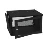 Gabinete De Pared Fijo Puerta Perforada Rack 19 De 6 Ur (600 X 355 X 523 Mm)(an X Al X Prof.) Color Negro