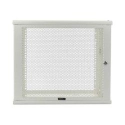 Gabinete Linkedpro De Montaje En Pared 19in Puerta Perforada 9 Ur 450 Mm De Profundidad Color Blanco