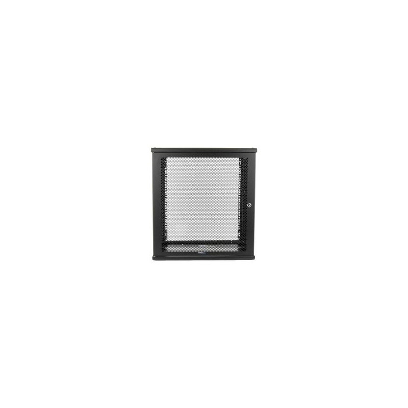 Gabinete Linkedpro De Montaje En Pared 19in Puerta Perforada 12 Ur 450 Mm De Profundidad Color Negro
