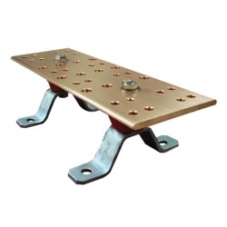 Barra De Unión Principal (tmgb) Con Aisladores. Medida 500 X 101.6 X 6.35 Mm (1911/16 X 4 X 1/4).