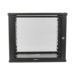 Gabinete Linkedpro De Montaje En Pared 19in Puerta Perforada 9 Ur 450 Mm De Profundidad Color Negro