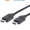 Manhattan 323239 Cable Hdmi  De Alta Velocidad De 5 Metros/ Resolución 4k30hz/ Soprota 3d/ Hdmi Macho A Macho/ Soporta Canal De