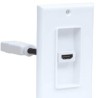 Manhattan 771719 Placa De Pared Hdmi De Un Puerto Hdmi Hembra A Hdmi Hembra Tipo Conector Blanco