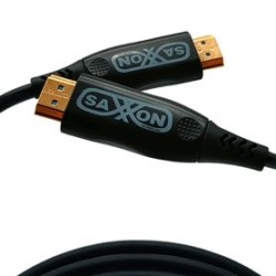 Saxxon Sx30hdf047  Cable Hdmi De 30 Metros Por Fibra Óptica 4k60hz / Fibra 4 Hilos  7 Hilos Cobre Estanado / Compatible Con Hdmi