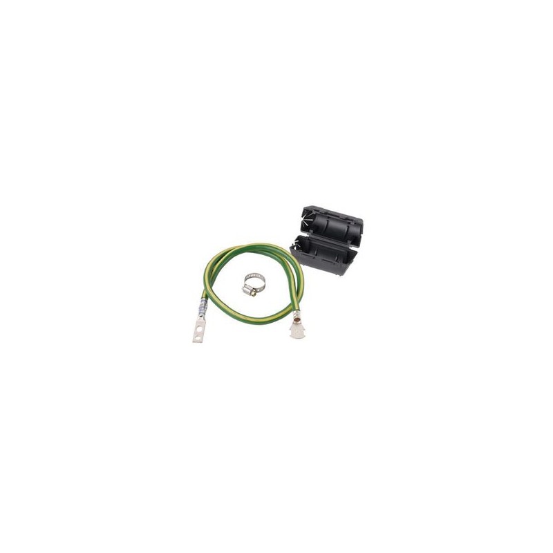 Kit De Tierra Fisica De Cable Blindado 6 Awg. Color Verde / Amarillo Con Terminación En Extremos.