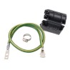 Kit De Tierra Fisica De Cable Blindado 6 Awg. Color Verde / Amarillo Con Terminación En Extremos.